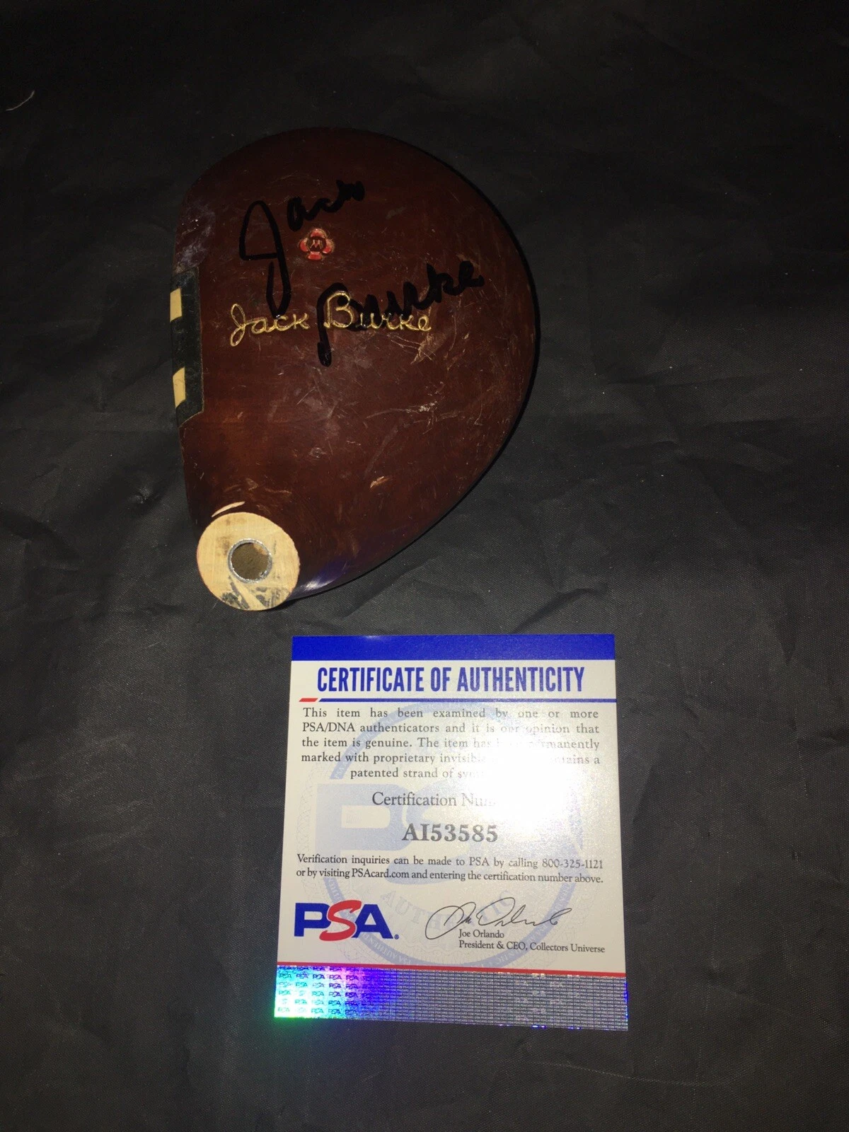 Jack Burke Signed Official Model Golf Club 1956 Masters Champ Driver PSA/DNA