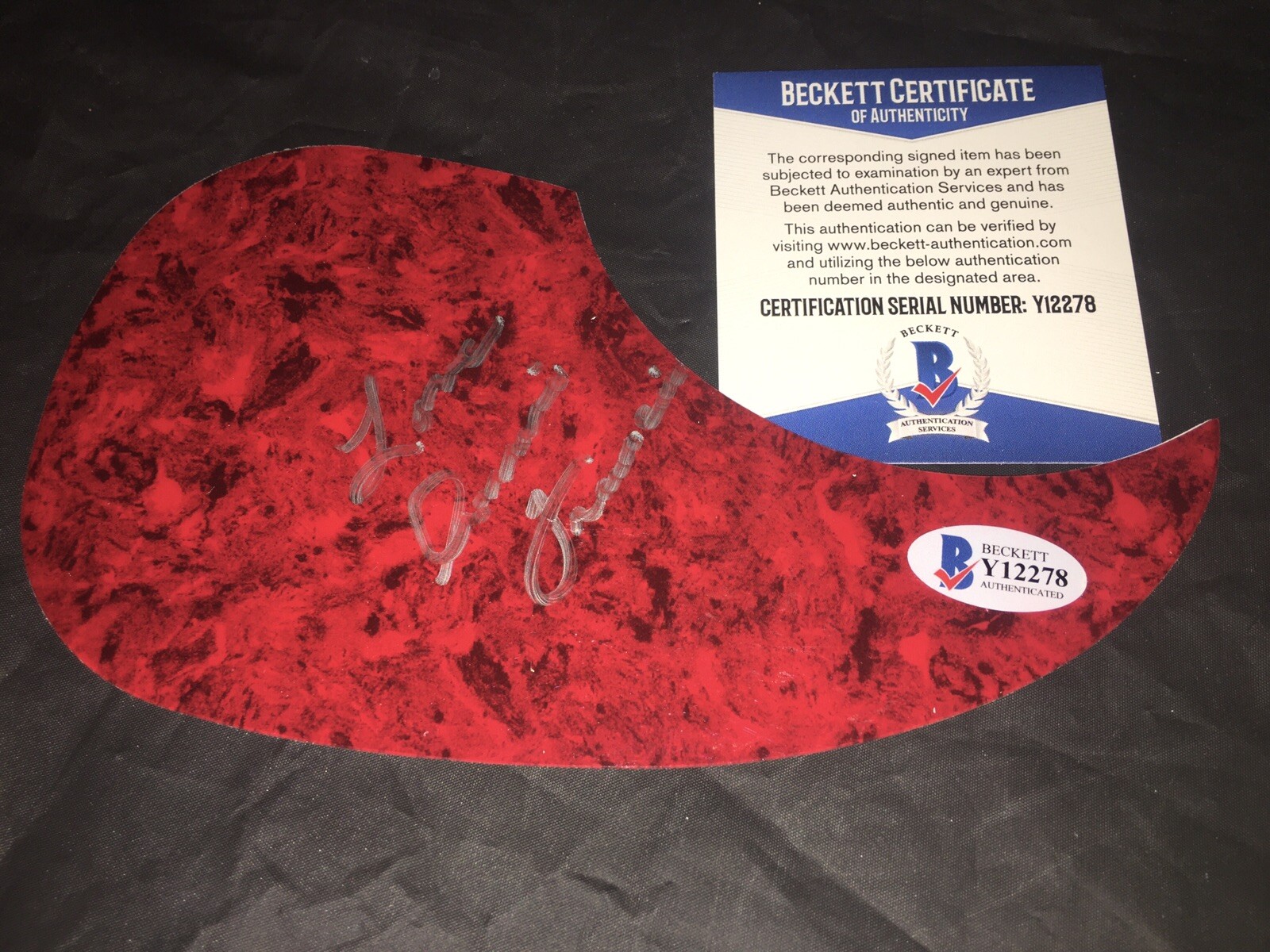 Connie Francis Signed Acoustic Pickguard “Who’s Sorry Now” Beckett #2