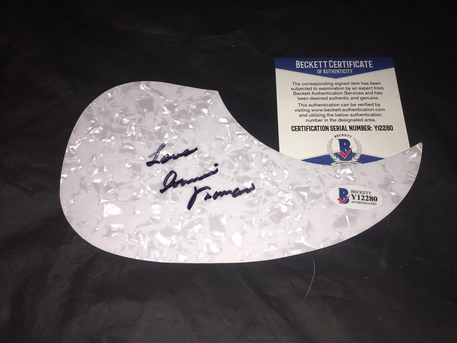 Connie Francis Signed Acoustic Pickguard “Who’s Sorry Now” Beckett #5