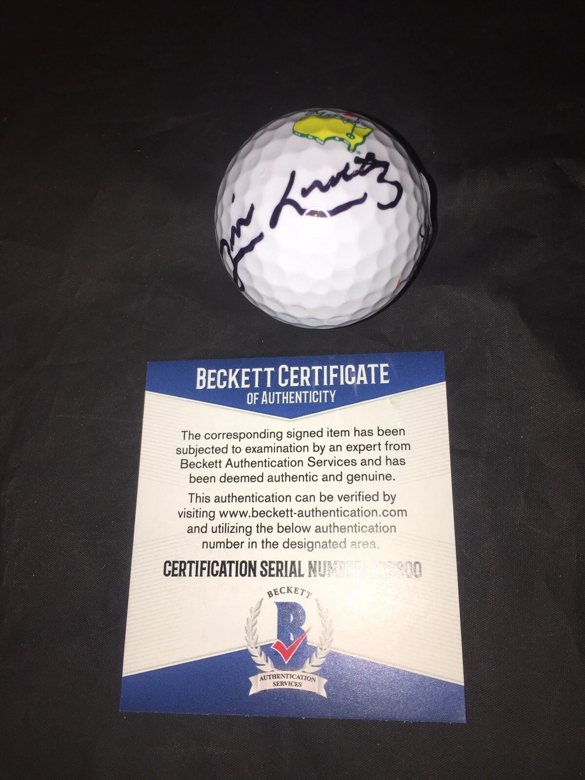 Jim Nantz Signed Official Masters Golf Ball CBS Announcer Beckett
