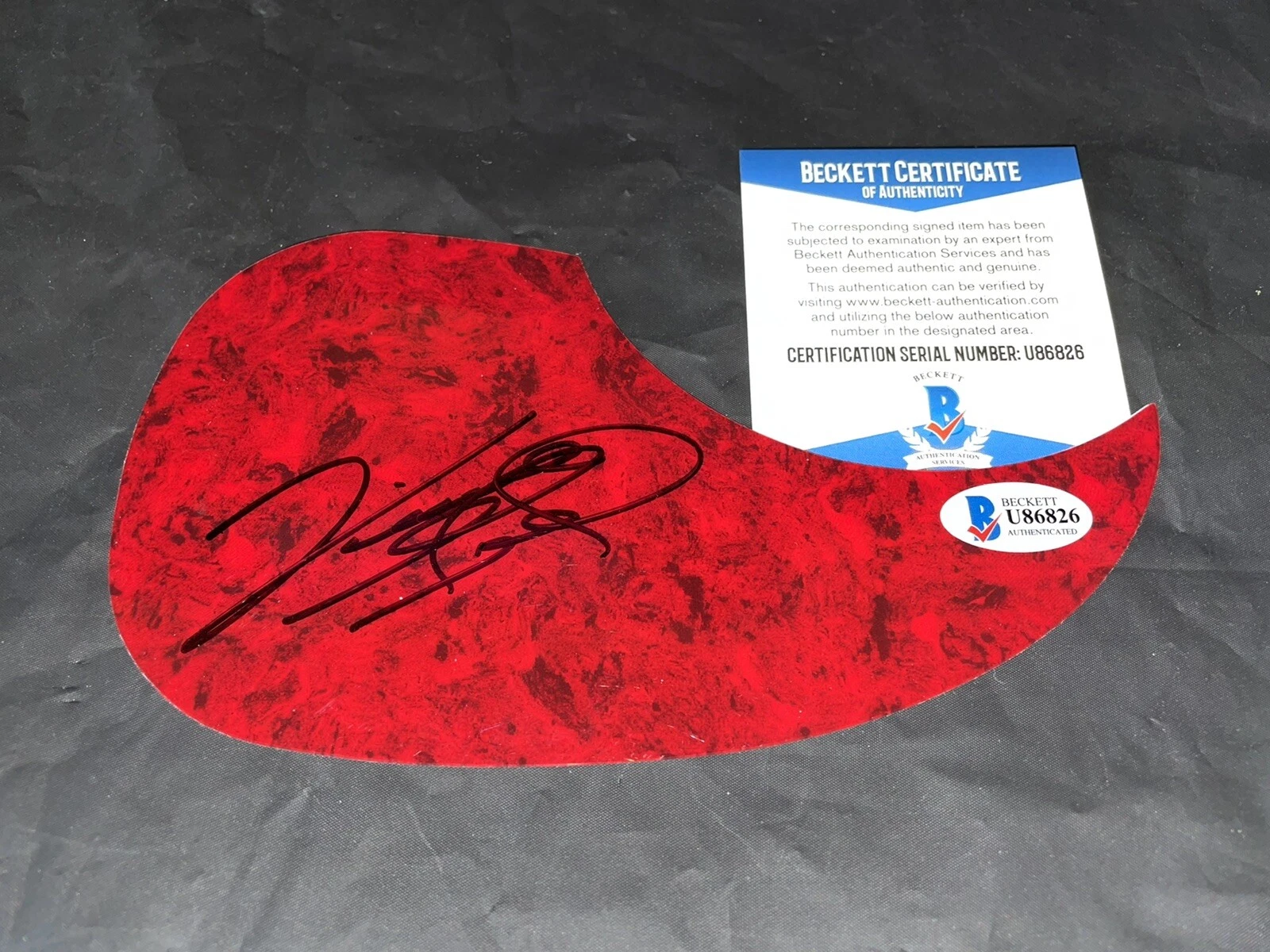 Vince Gill Signed Acoustic Pickguard Country Music Superstar Beckett #2