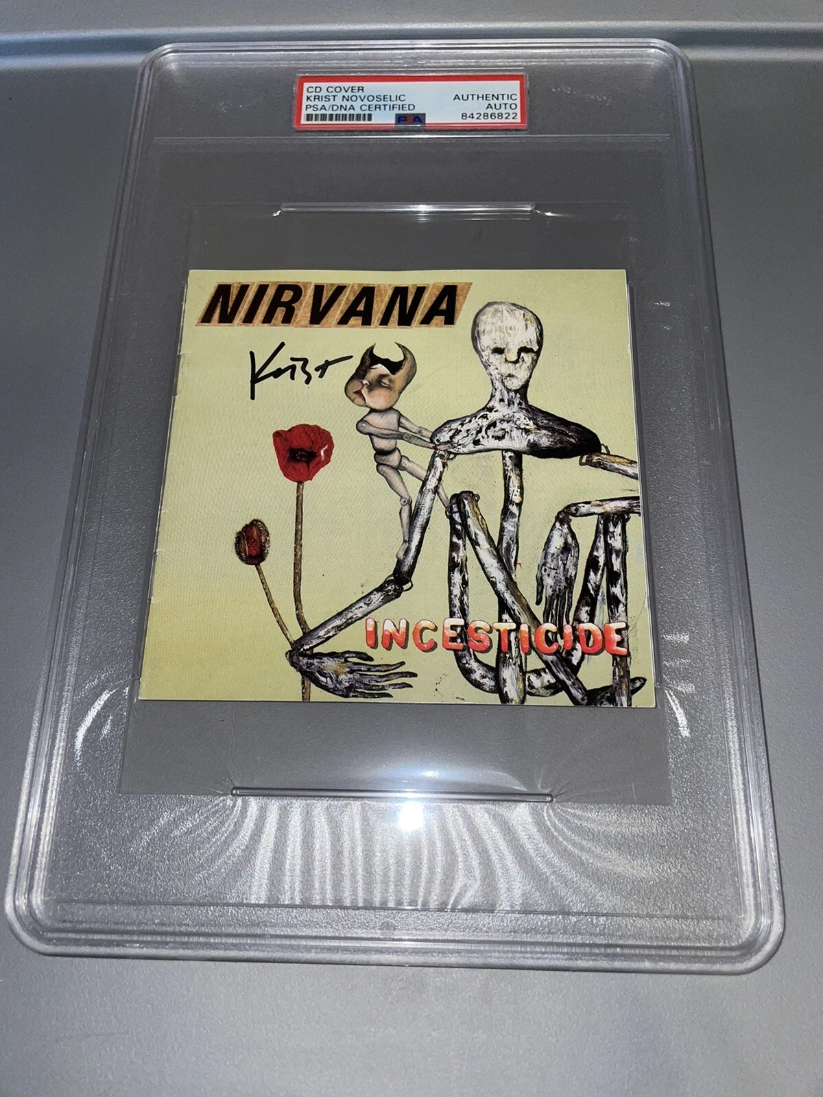 Krist Novoselic Signed Nirvana Incesticide CD Booklet Slabbed PSA/DNA