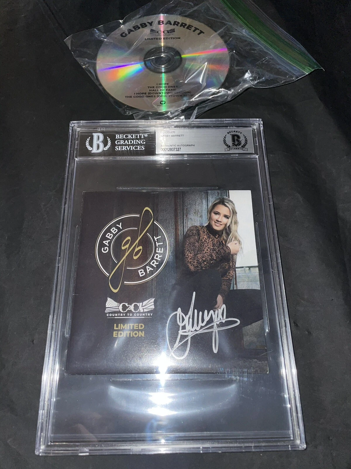 Gabby Barrett Signed Limited Edition CD C2C Superstar Beckett Encap