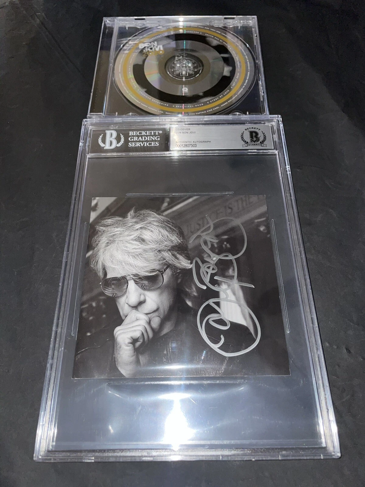 Bon Jovi Signed 2020 CD American Rock Superstar Beckett Encap #2