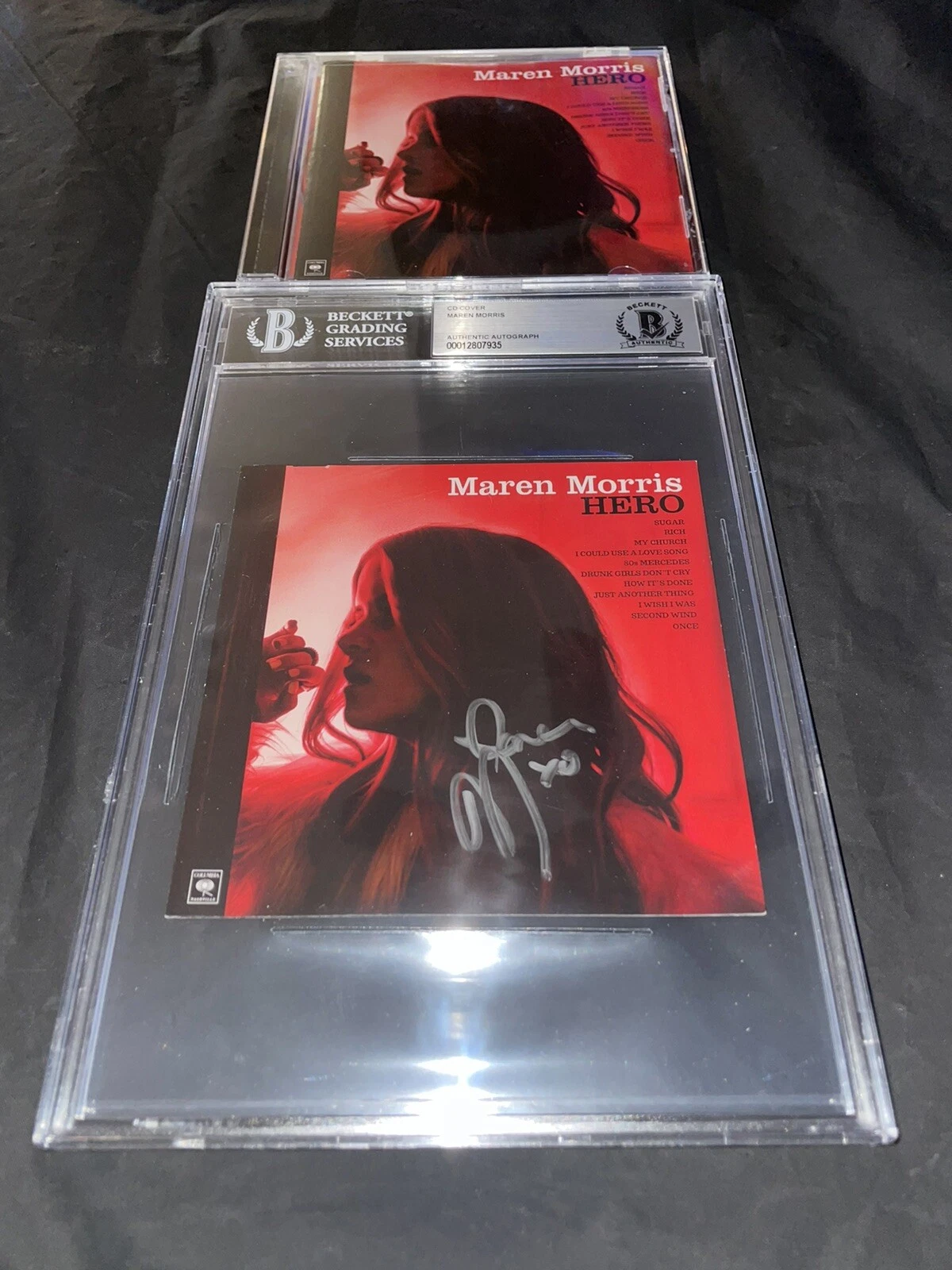 Maren Morris Signed Hero CD Superstar 80’s Mercedes Beckett Encap #2