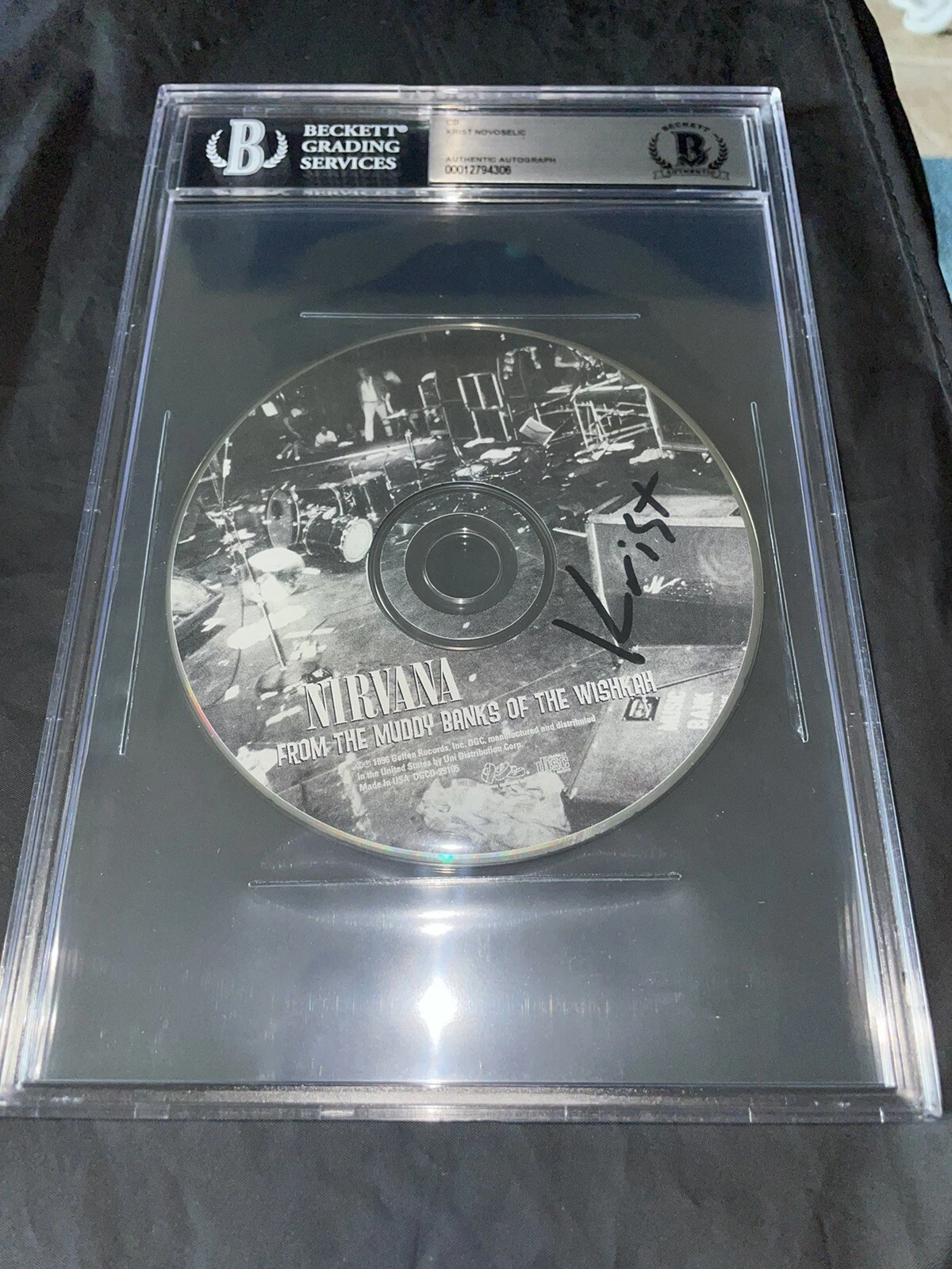 Krist Novoselic Signed From The Muddy Banks Of The Wishkah CD Slabbed Beckett