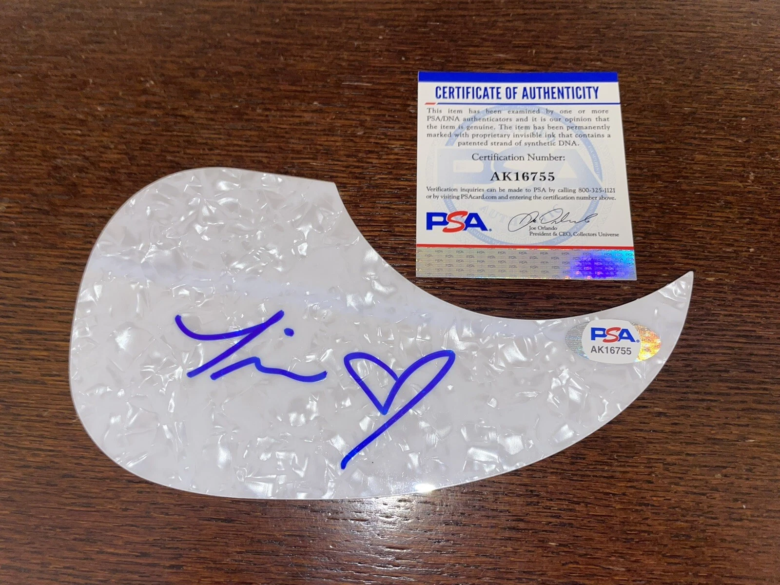 Tinashe Signed Acoustic Pickguard Sexy Superstar PSA/DNA