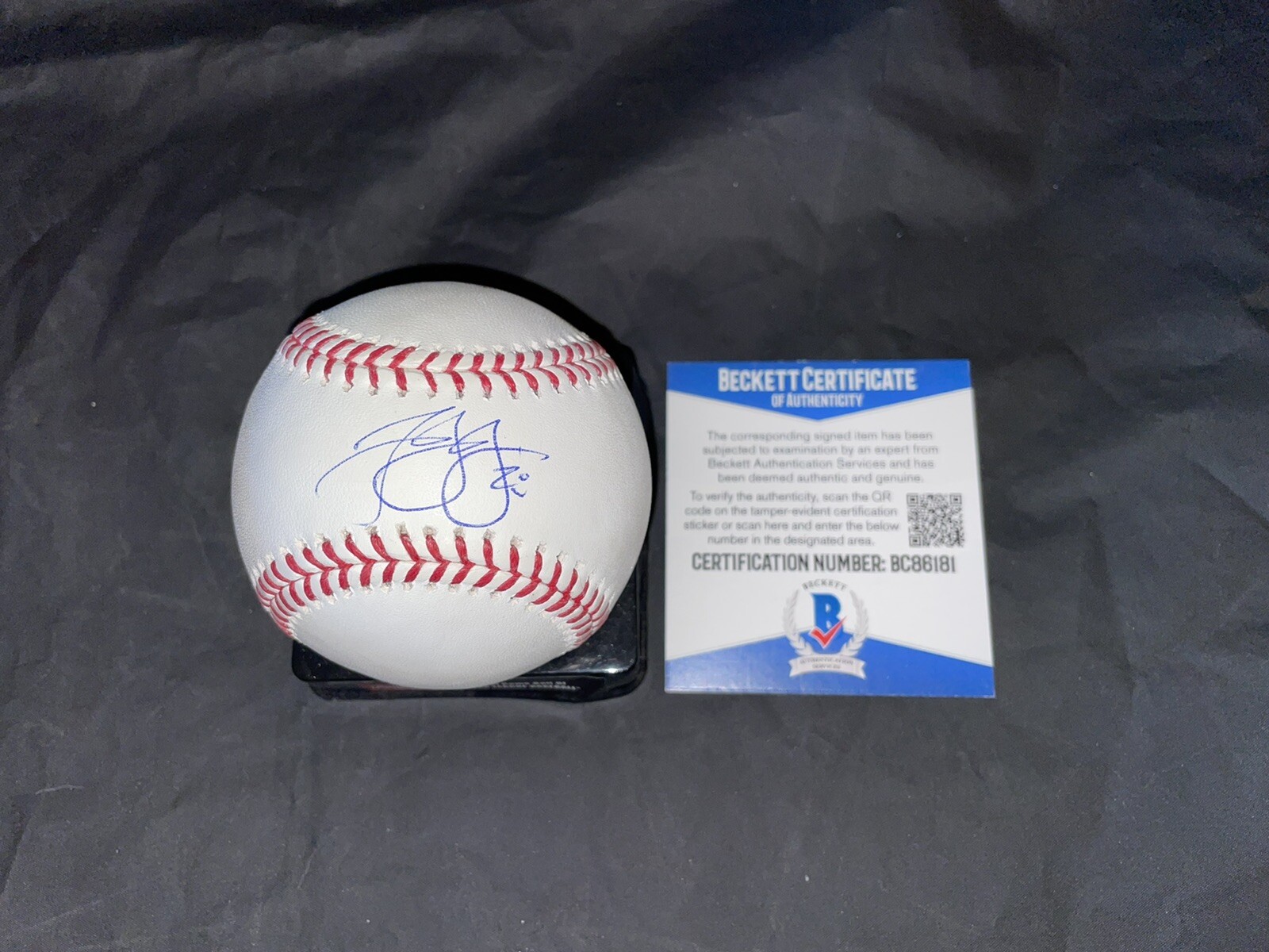 JD Davis Signed Major League Baseball New York Mets Star Beckett