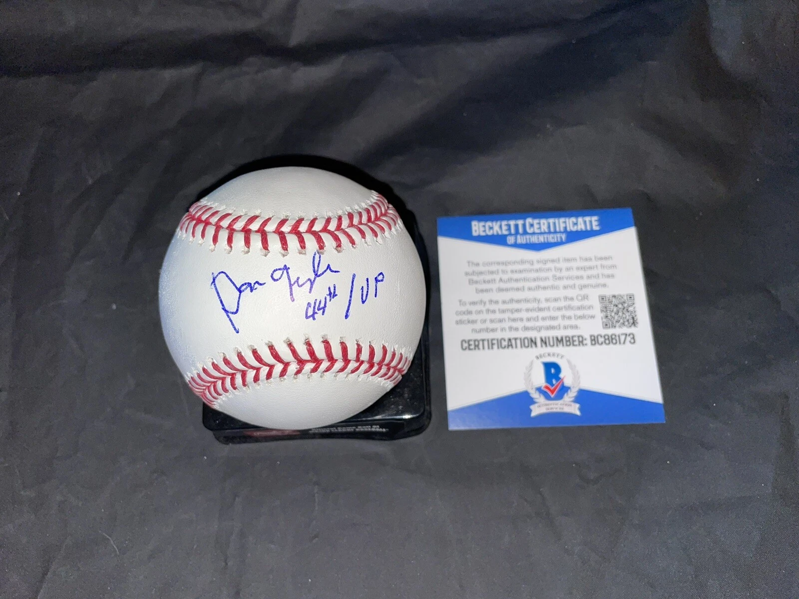 Dan Quayle Signed Major League Baseball 44th Vice President Beckett