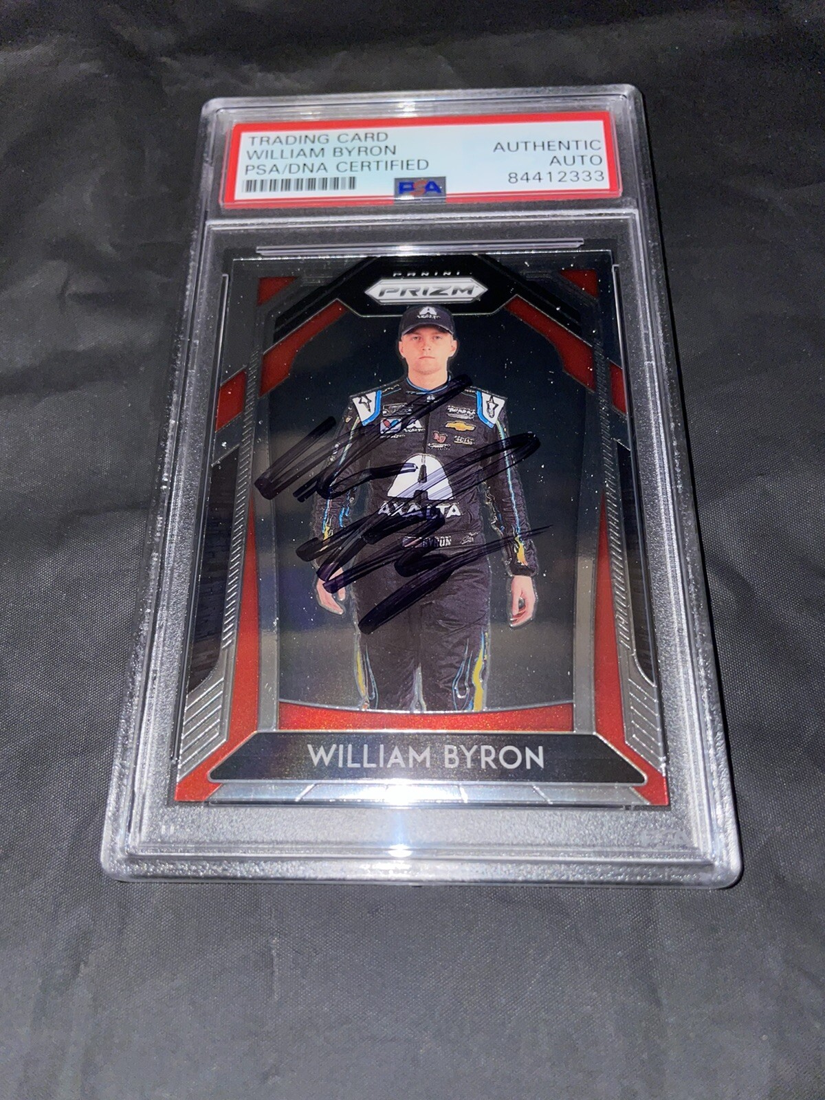 William Byron Signed Panini Prizm Trading Card PSA/DNA