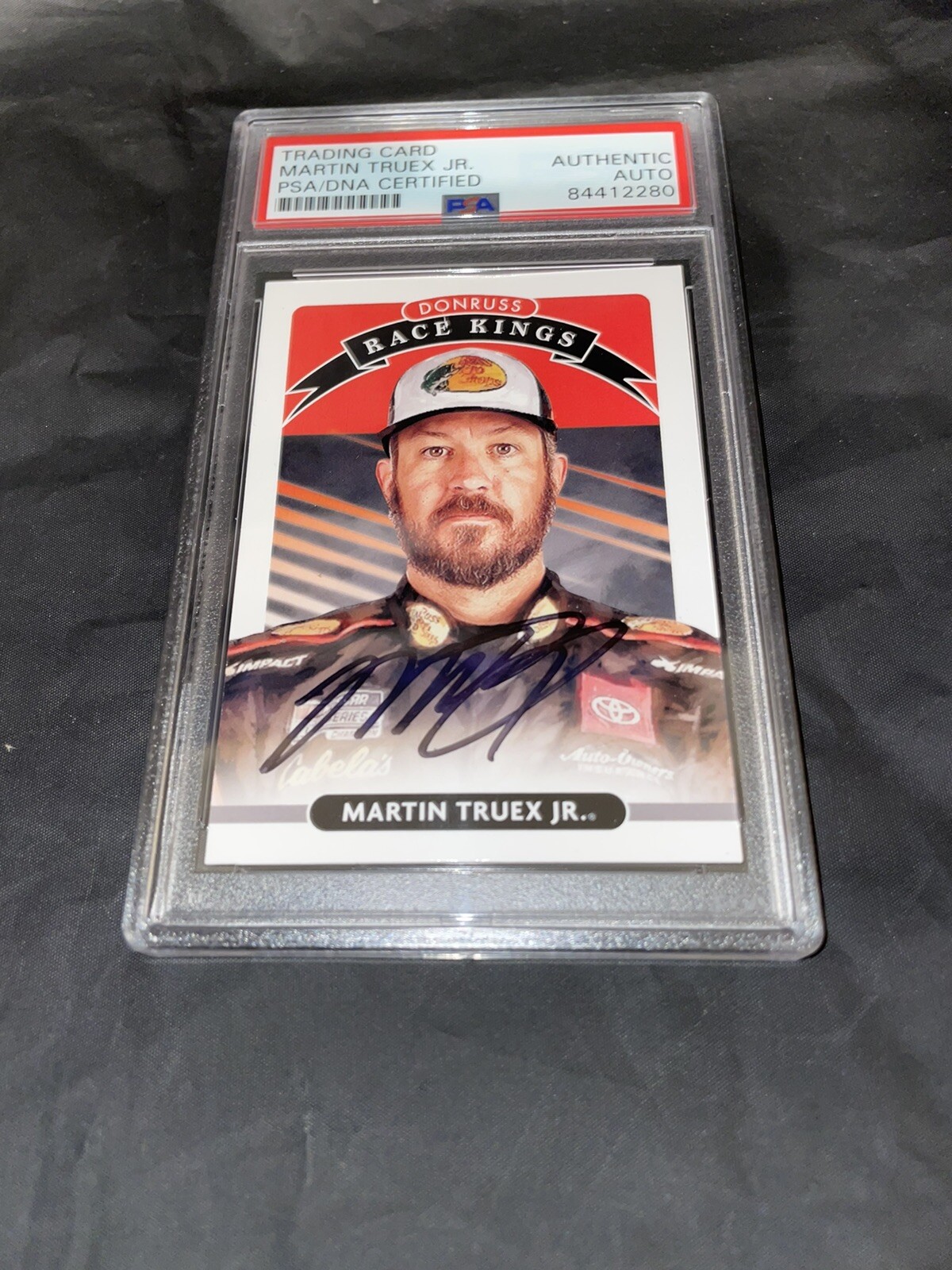Martin Truex Jr Signed Donruss NASCAR Trading Card PSA/DNA