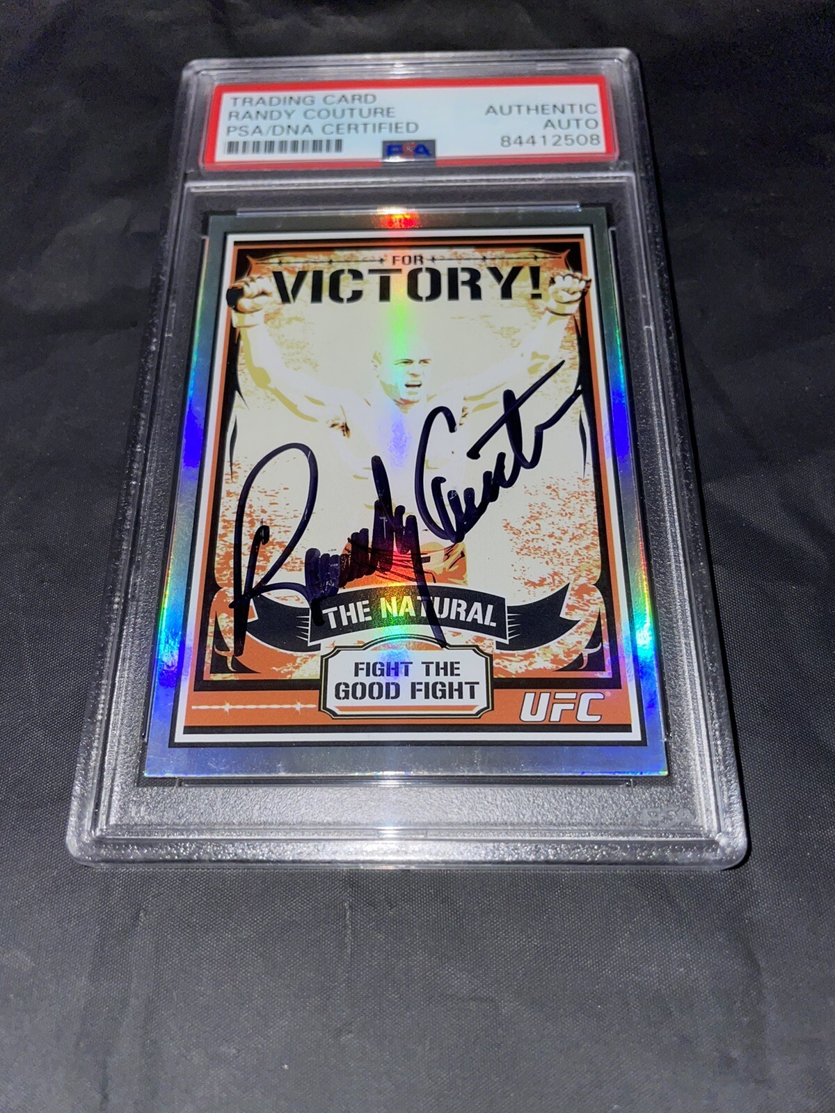 Randy Couture Signed UFC Finest Trading Card MMA Legend PSA/DNA #2