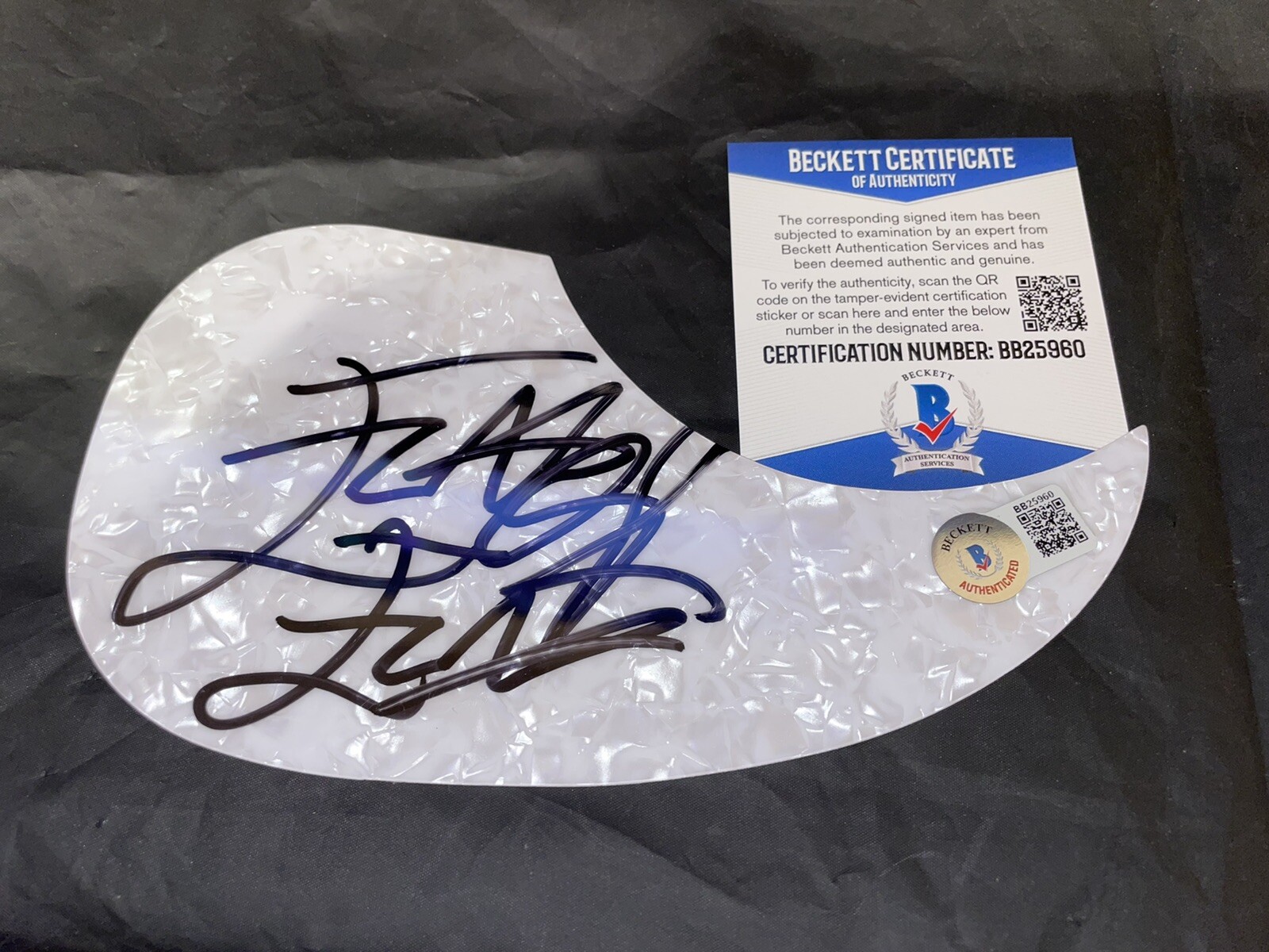Flavor Flav Signed Acoustic Pickguard Rap Legend Superstar Beckett #2