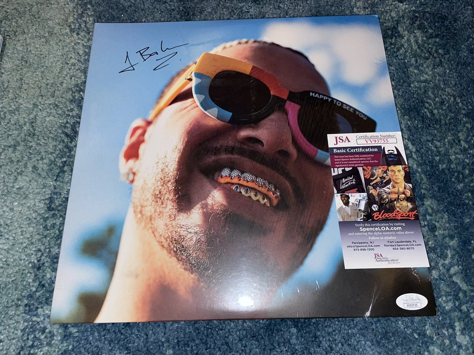 J Balvin Signed Jose Vinyl Album Latin Superstar JSA Authentication #VV93755