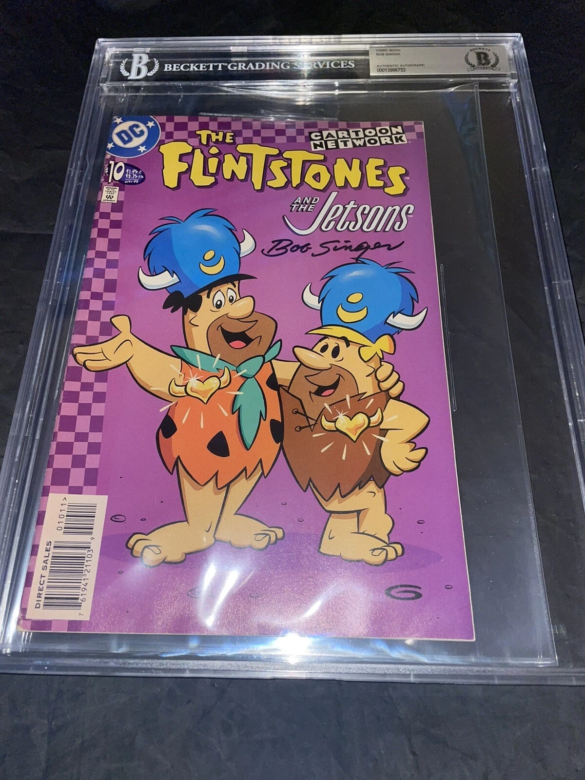 Bob Singer Signed The Flinstones & The Jetsons Comic Book Beckett Encap #8
