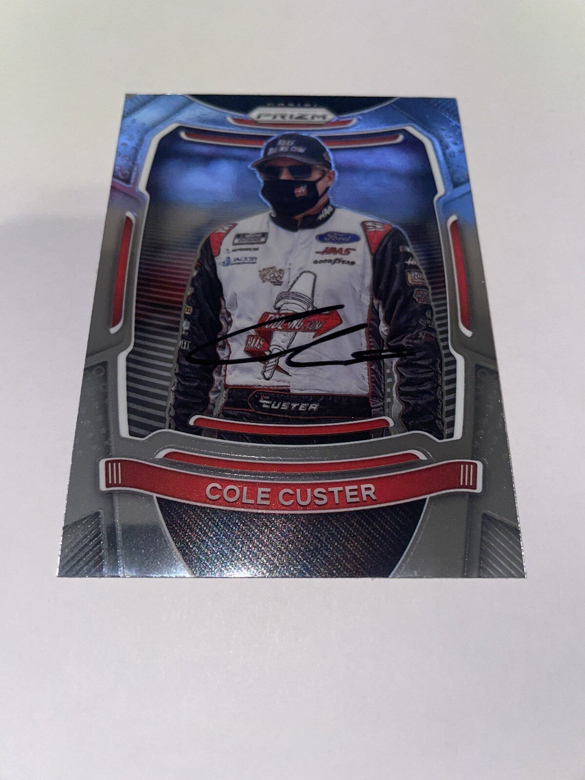 Cole Custer Signed 2021 Panini Prizm Racing Trading Card NASCAR