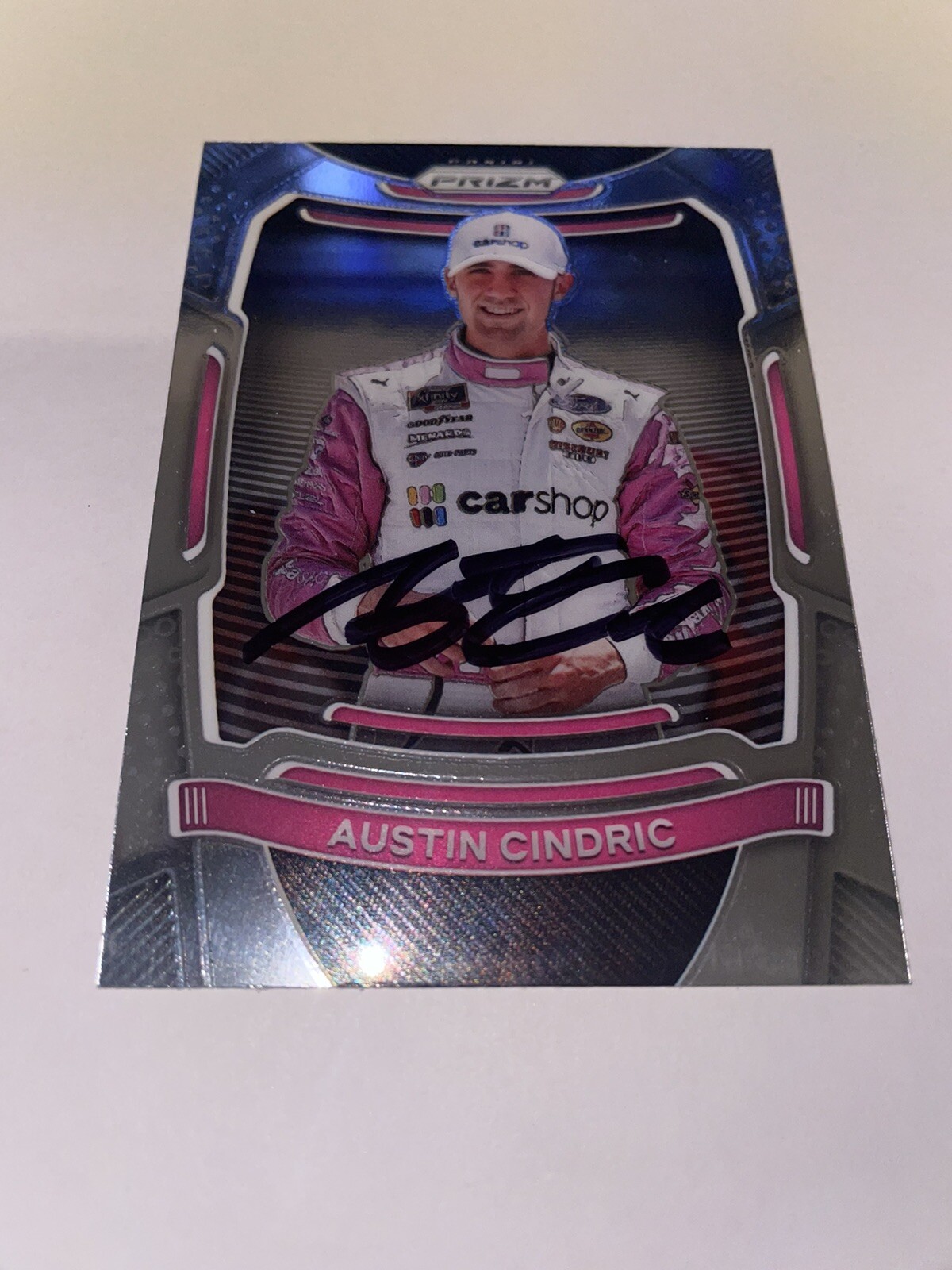 AUSTIN CINDRIC SIGNED 2021 PANINI PRIZM RACING TRADING CARD NASCAR #2 COLLECTIBLE MEMORABILIA