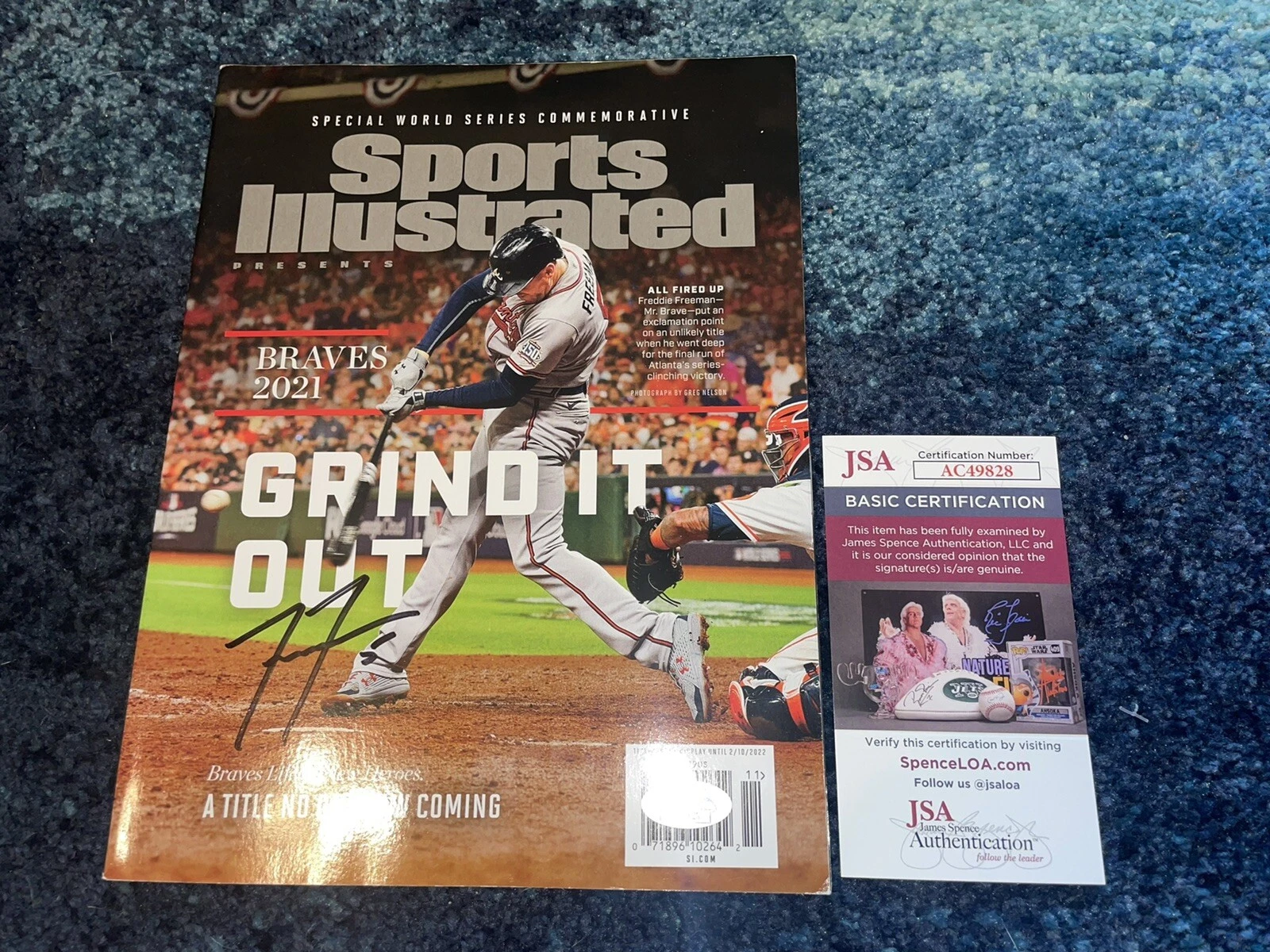 Freddie Freeman Signed Sports Illustrated World Series Edition Full Mag JSA Auth