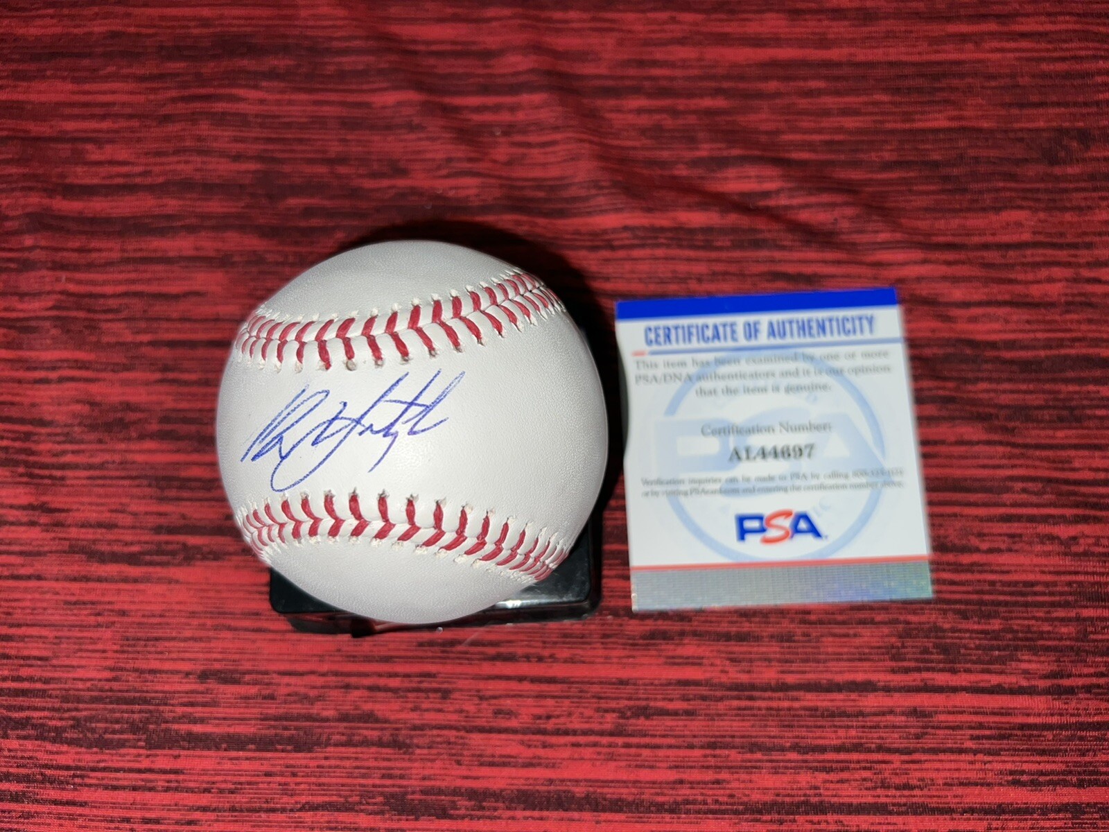Mike Yastrzemski Signed Official Major League Baseball San Francisco Giants PSA