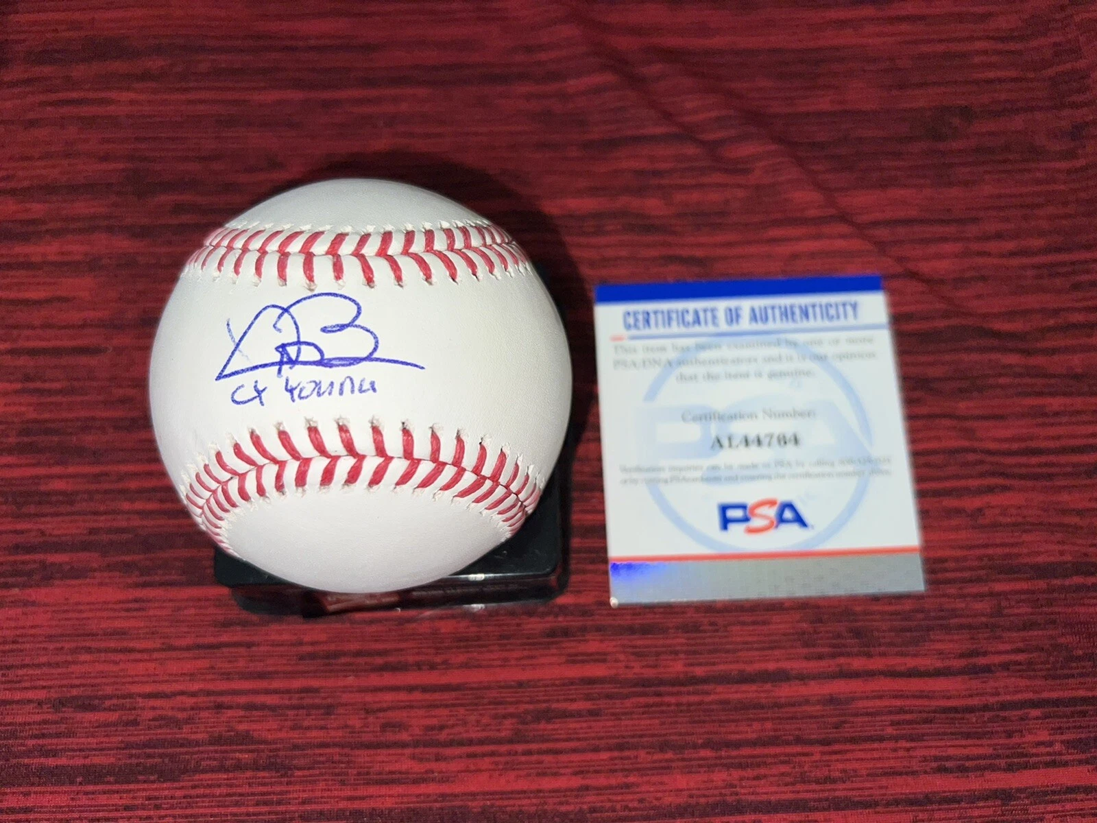 Trevor Bauer Signed Official Major League Baseball 2020 NL CY Young PSA/DNA