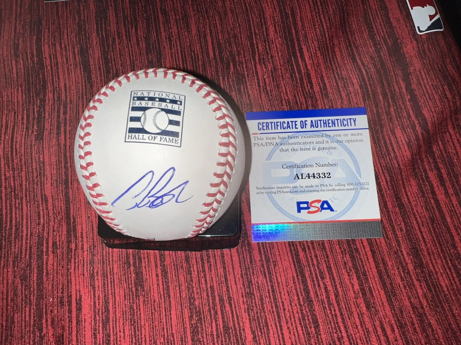 Craig Biggio Signed Official Hall Of Fame Baseball Houston Astros PSA/DNA