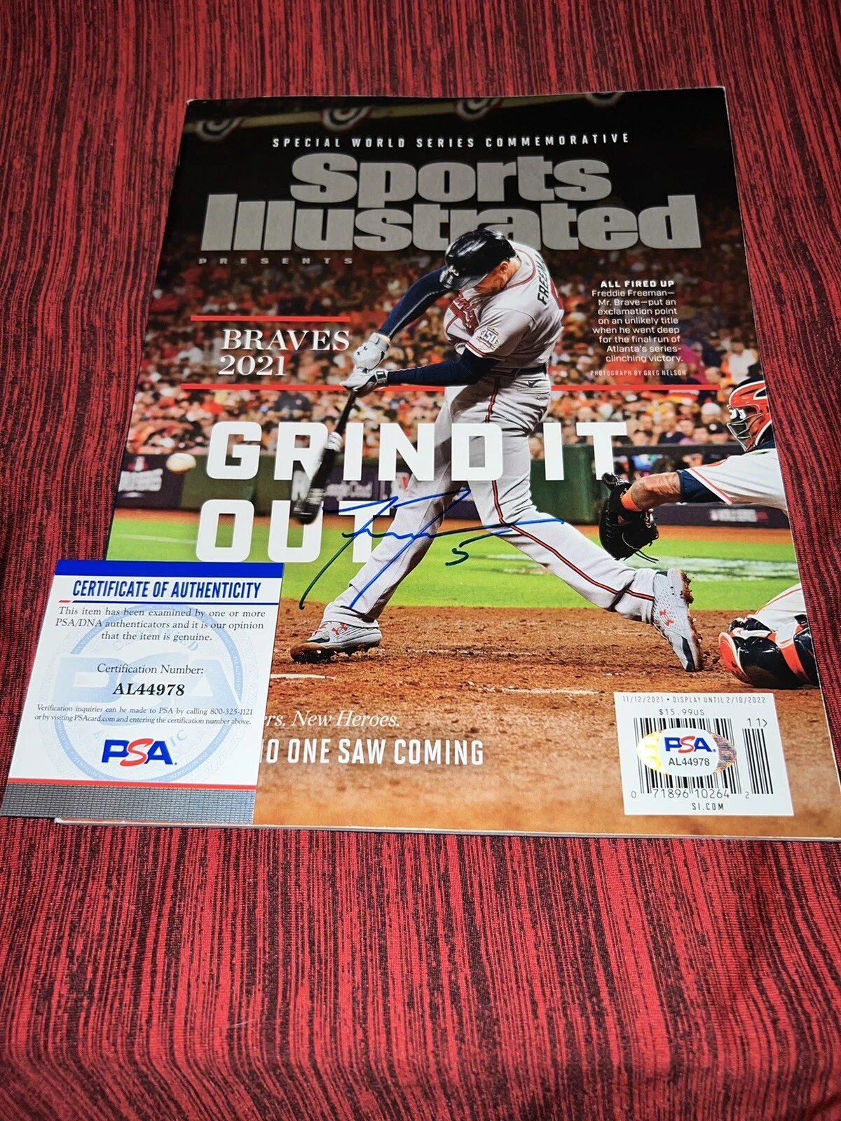 Freddie Freeman Signed Sports Illustrated World Series Edition Full Mag PSA/DNA
