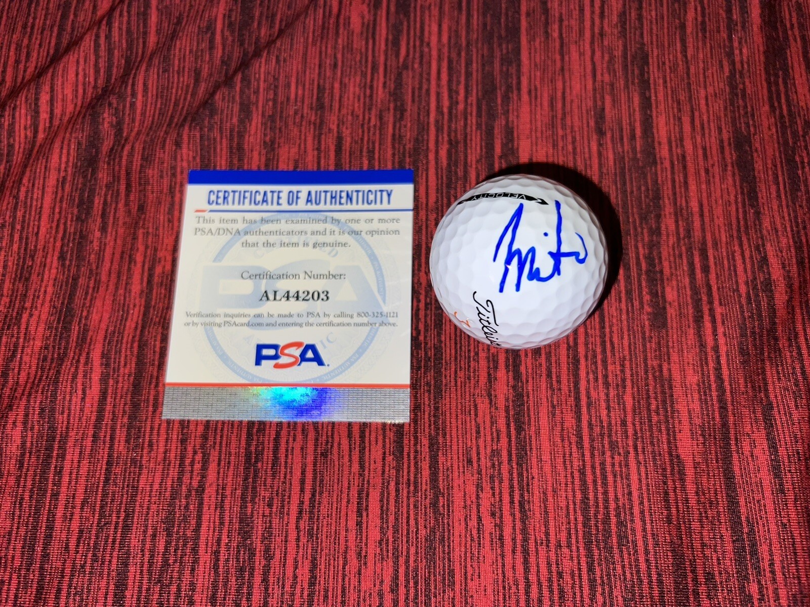 Mito Pereira Signed Official Titleist  Velocity Golf Ball PGA PSA/DNA #2