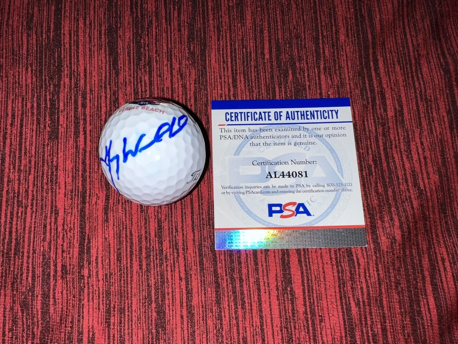 Gary Woodland Signed Titleist 2019 US Open Golf Ball Pebble Beach PSA/DNA #2