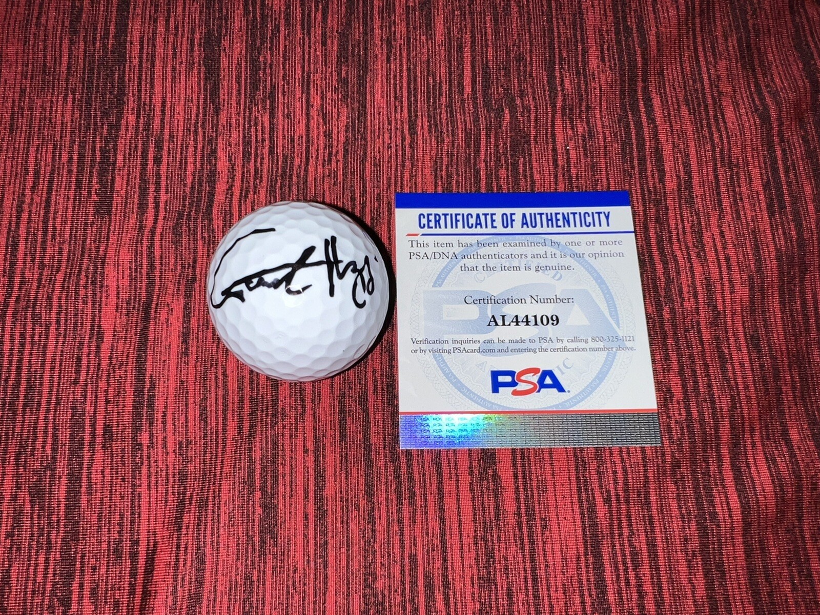 Garrick Higgo Signed Titleist Velocity Golf Ball PGA Pro PSA/DNA