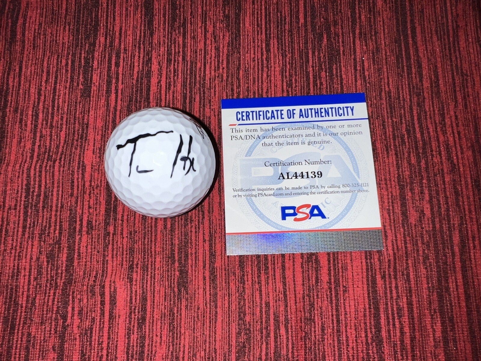 Tom Hoge Signed Titleist Velocity Golf Ball PGA Pro PSA/DNA