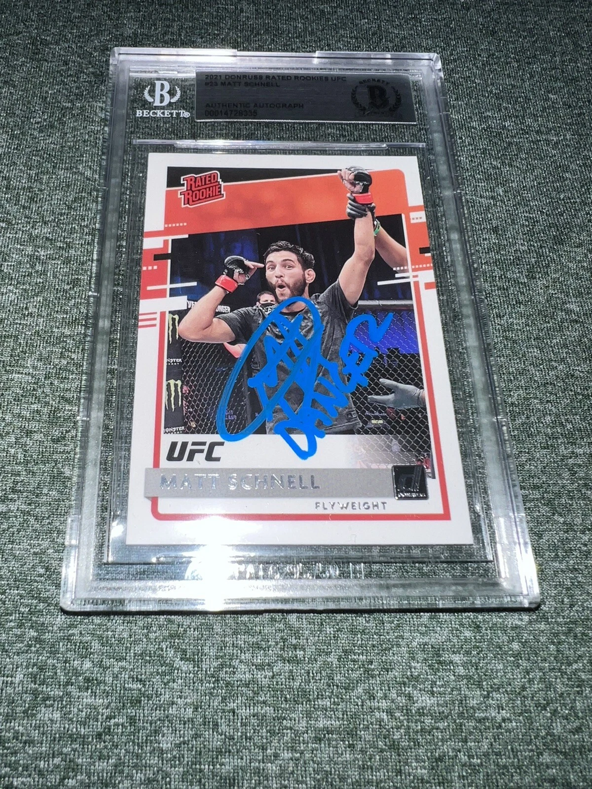 Matt Schnell Signed 2021 Donruss Rated Rookie Trading Card “Danger” RC Beckett