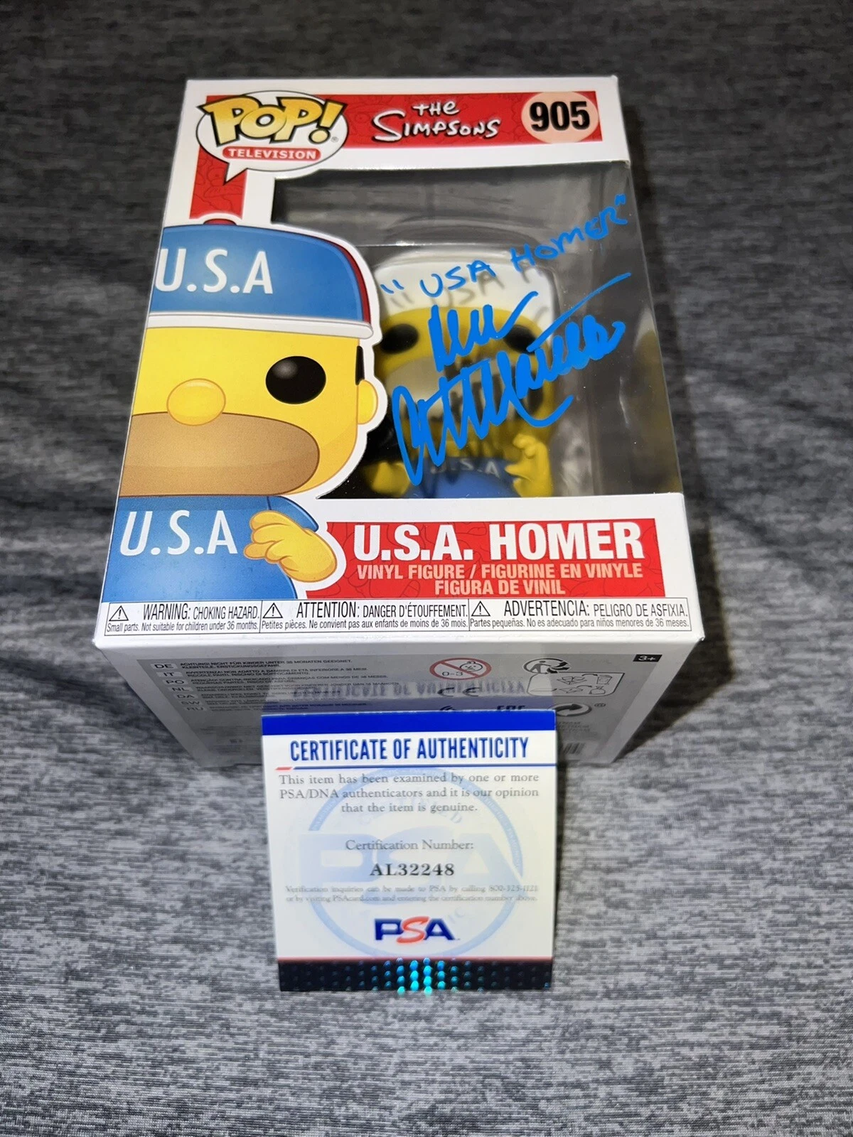 Dan Castellaneta Signed Official U.S.A Homer Funko Pop Vinyl Figure PSA/DNA