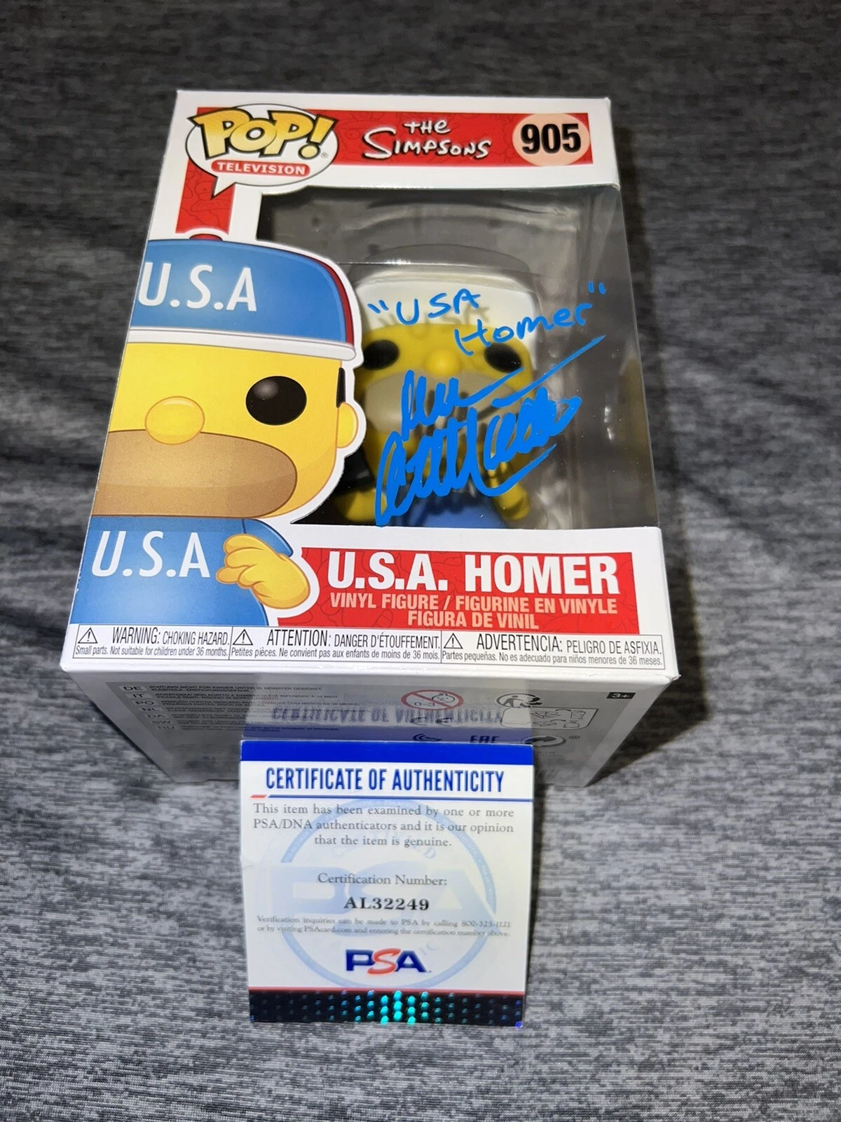 Dan Castellaneta Signed Official U.S.A Homer Funko Pop Vinyl Figure PSA/DNA #2