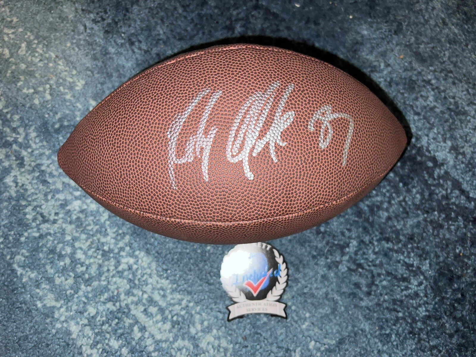 Rob Gronkowski Signed NFL Replica Duke Football Patriots Buccaneers Beckett