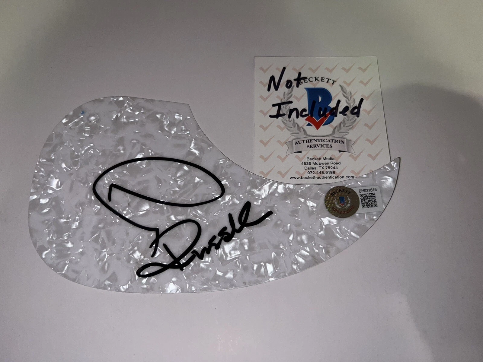 Air Supply Signed Acoustic Pickguard Graham Russell & Russell Hitchcock Beckett