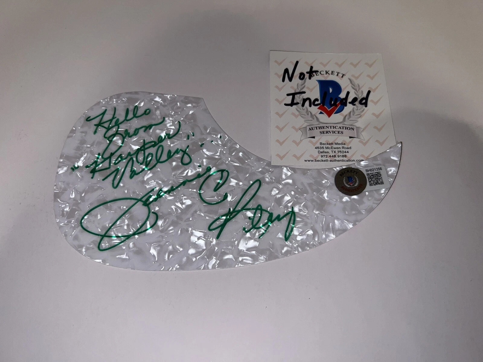 Jeannie C. Riley Signed Acoustic Pickguard Country Music Legend Beckett #2
