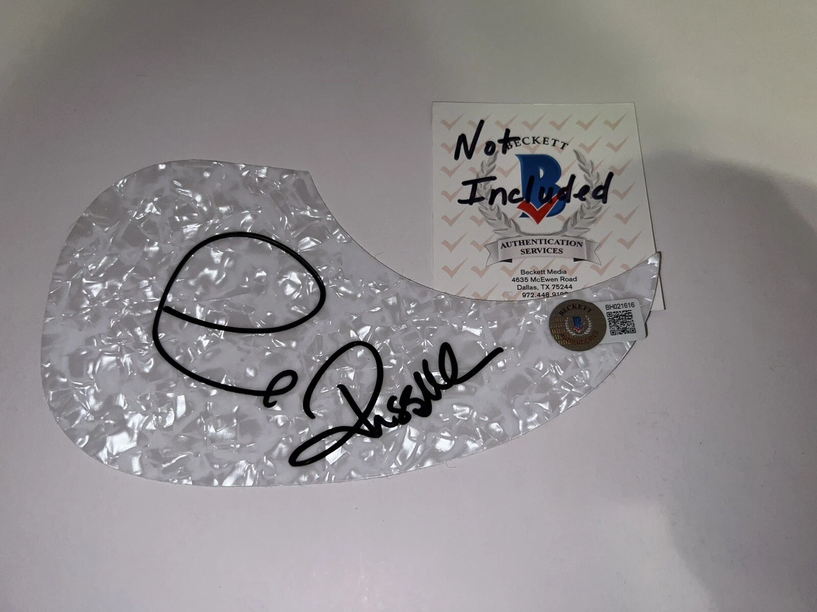 Air Supply Signed Acoustic Pickguard Graham Russell & Russell Hitchcock BAS #2