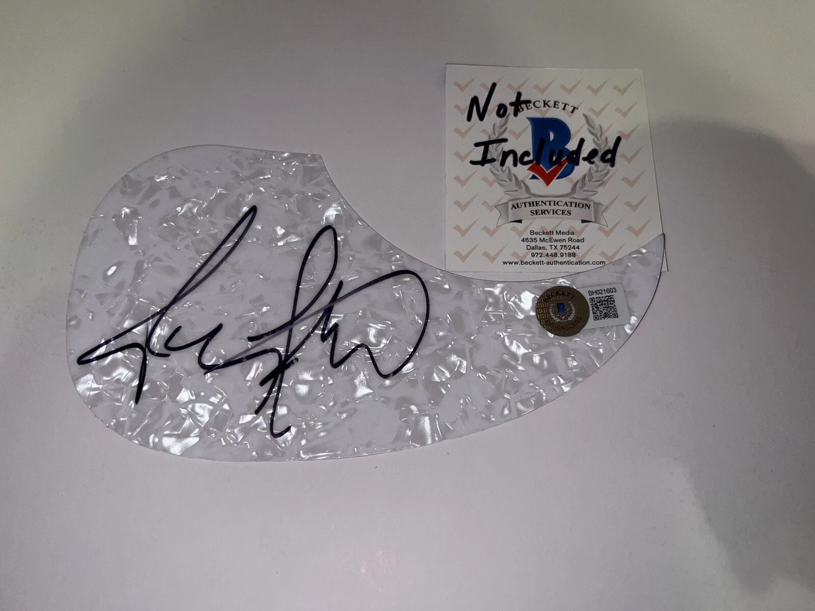 Radney Foster Signed Acoustic Pickguard Country Music Legend Beckett