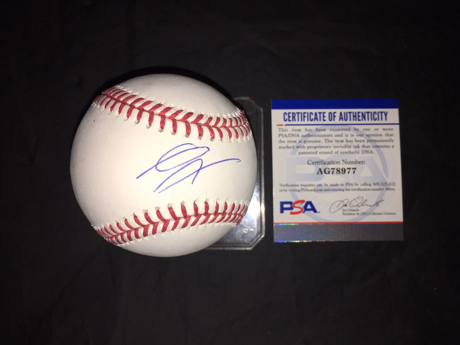 Gavin Lux Signed Official Major League Baseball Los Angeles Dodgers PSA/DNA #2