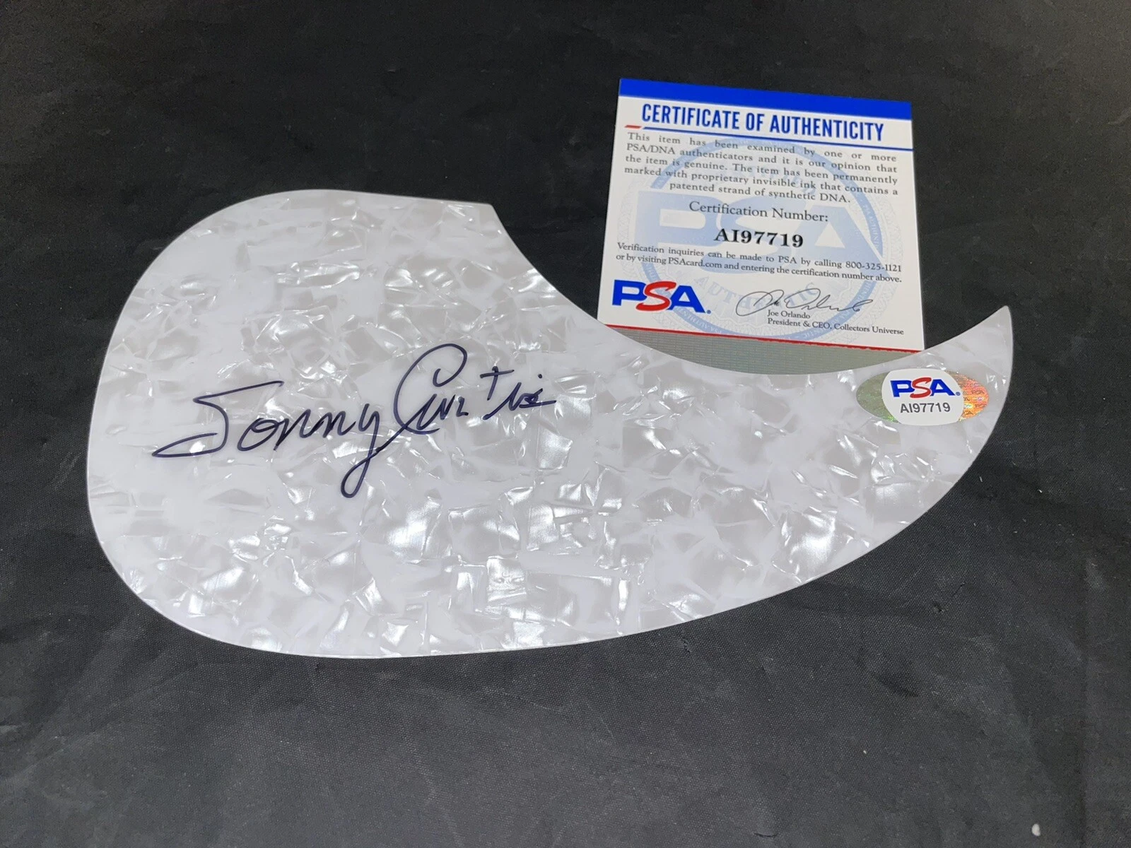 Sonny Curtis Signed Acoustic Pickguard Country Music Legend PSA/DNA #2