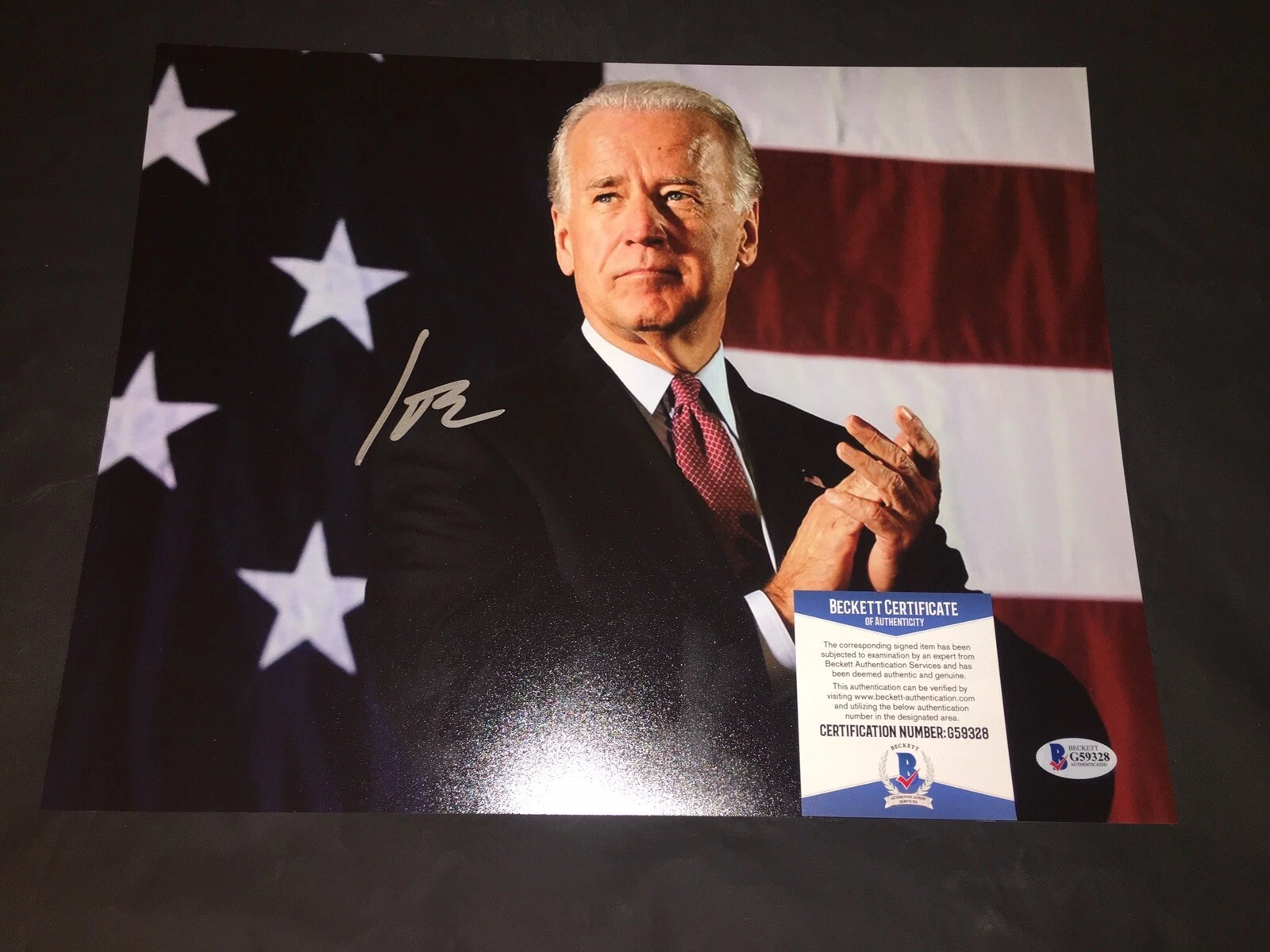 Joe Biden Hand Signed 11x14 Photo Vice President Of The US Beckett