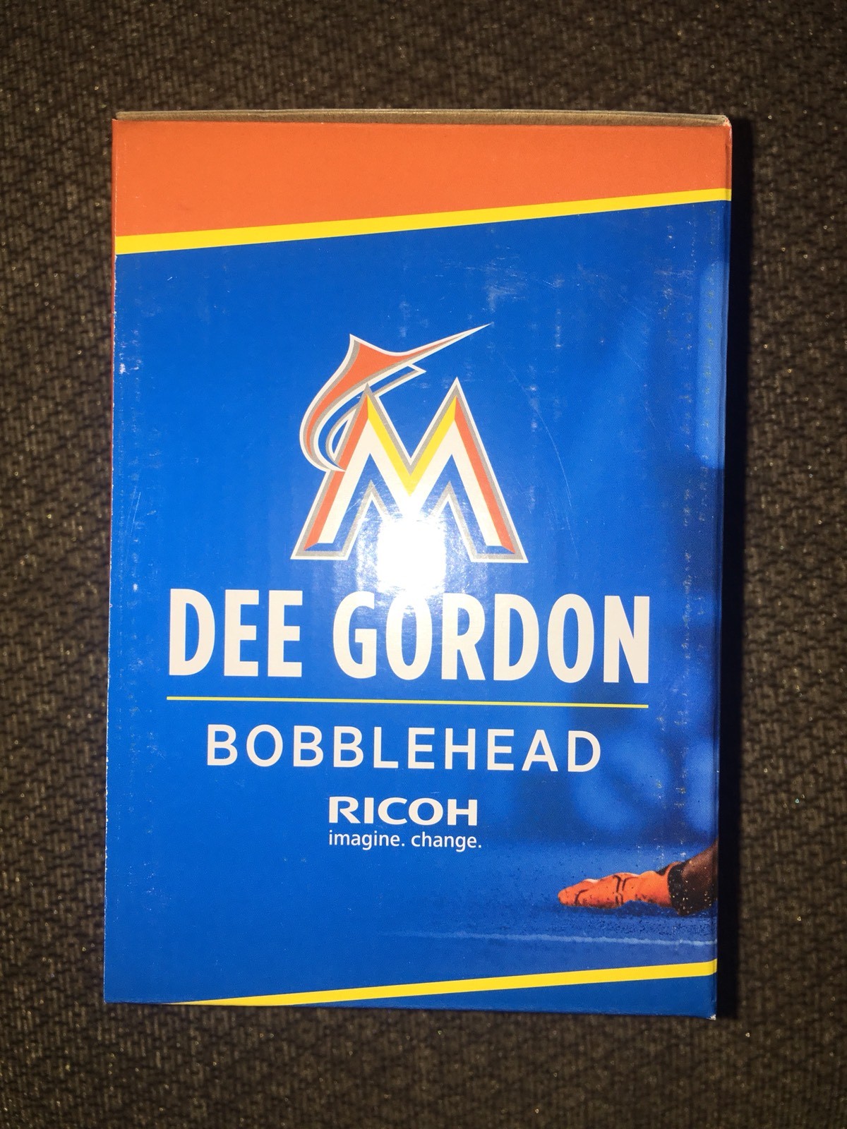 BRAND NEW DEE GORDON MIAMI MARLINS BOBBLE HEAD NIB MARINERS COLLECTIBLE MEMORABILIA