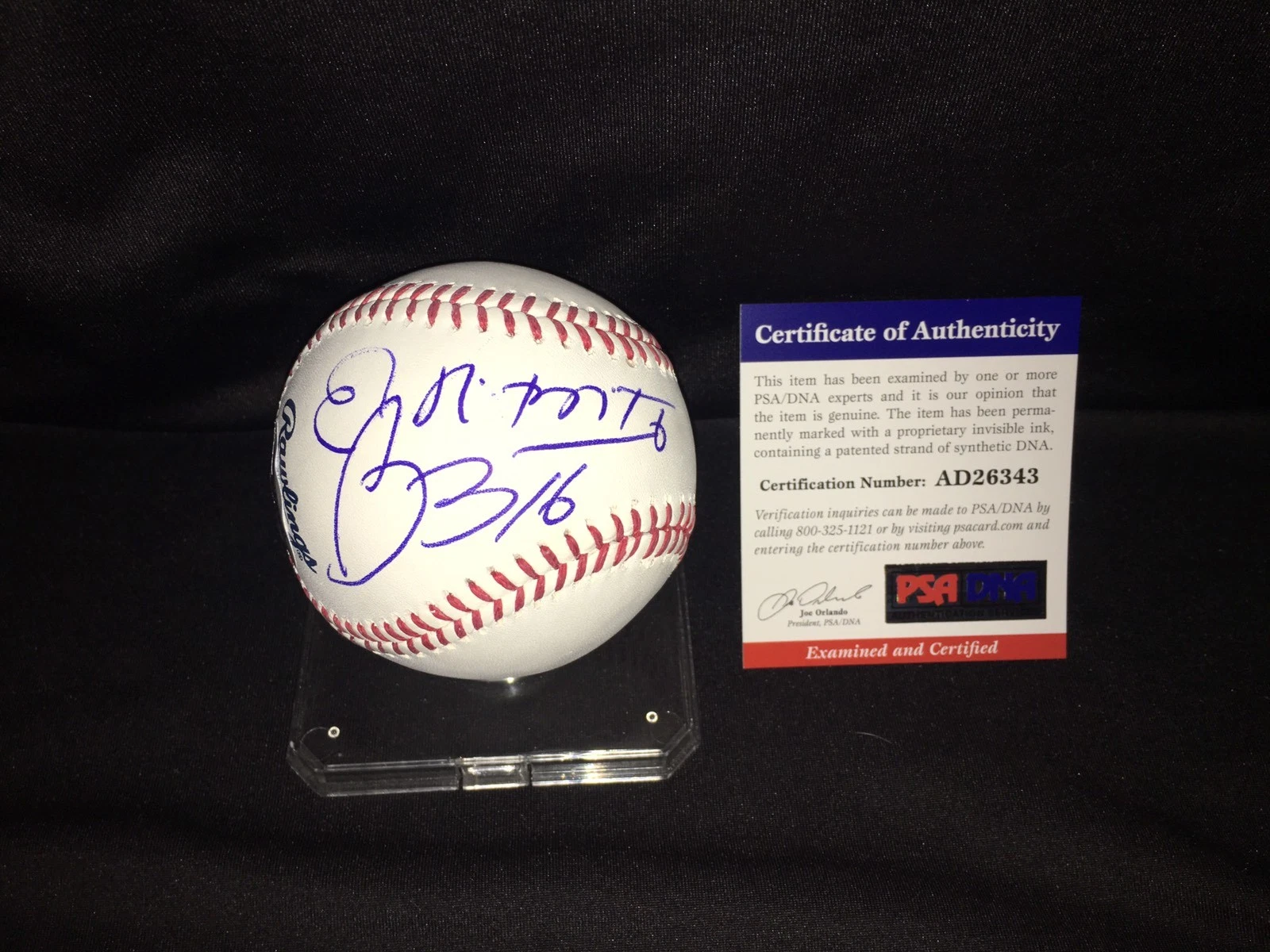 Romero Brito Signed Major League Baseball World Famous Artist W/ Sketch PSA