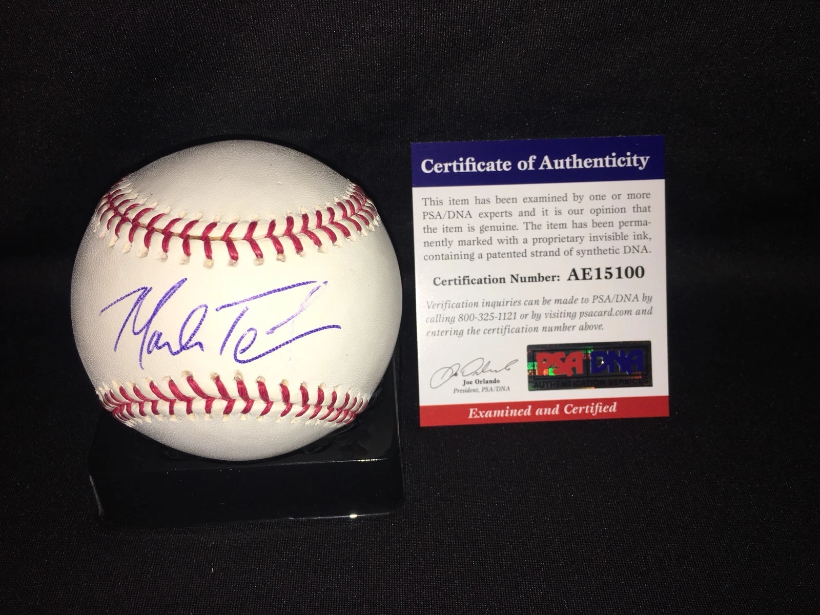Mark Teixeira Signed Major League Baseballs New York Yankees Star PSA/DNA