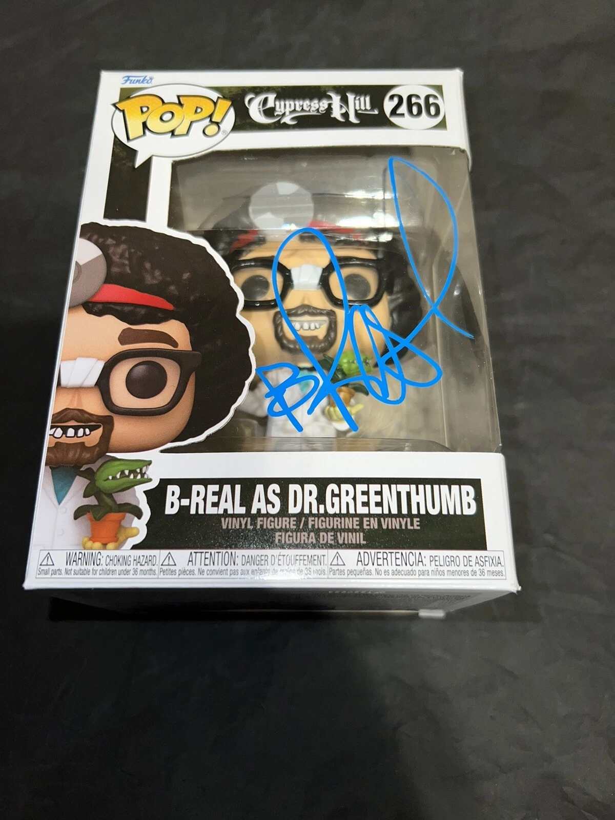 B Real Signed Official Cypress Hill Funko Pop Figure Dr Greenthumb Beckett