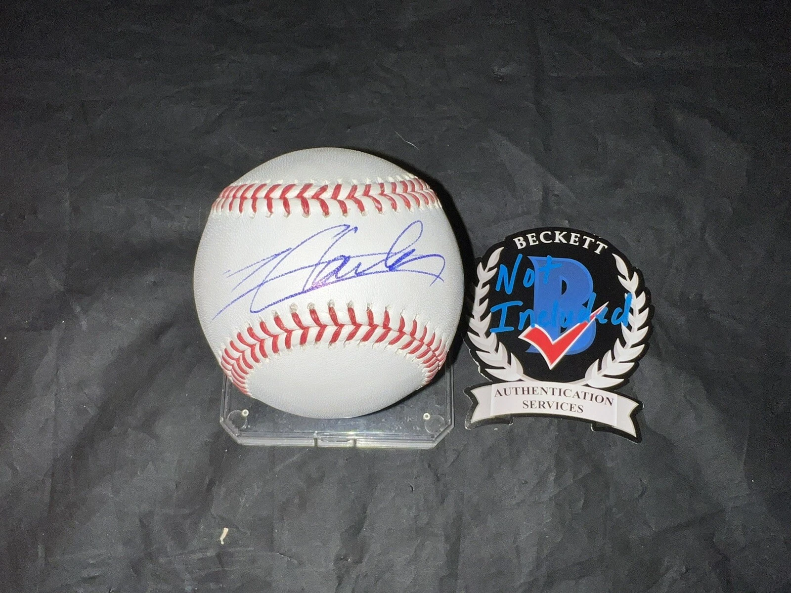 Charles Leclerc Signed Major League Baseball Formula 1 Star Ferrari Beckett #2