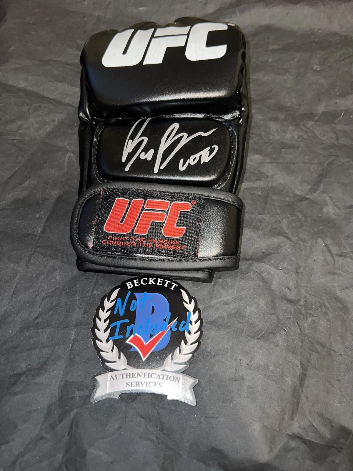 Bruce Buffer Signed UFC Boxing Glove UFC Voice Of The Octagon Beckett #3
