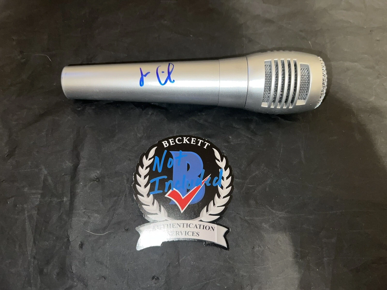 Jon Anik Signed Microphone UFC Announcer Legendary Beckett
