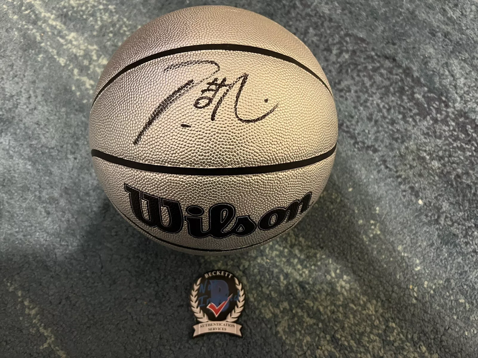 Damian Lillard Signed Wilson 75 Basketball Portland Trail Blazers Top 75 Beckett