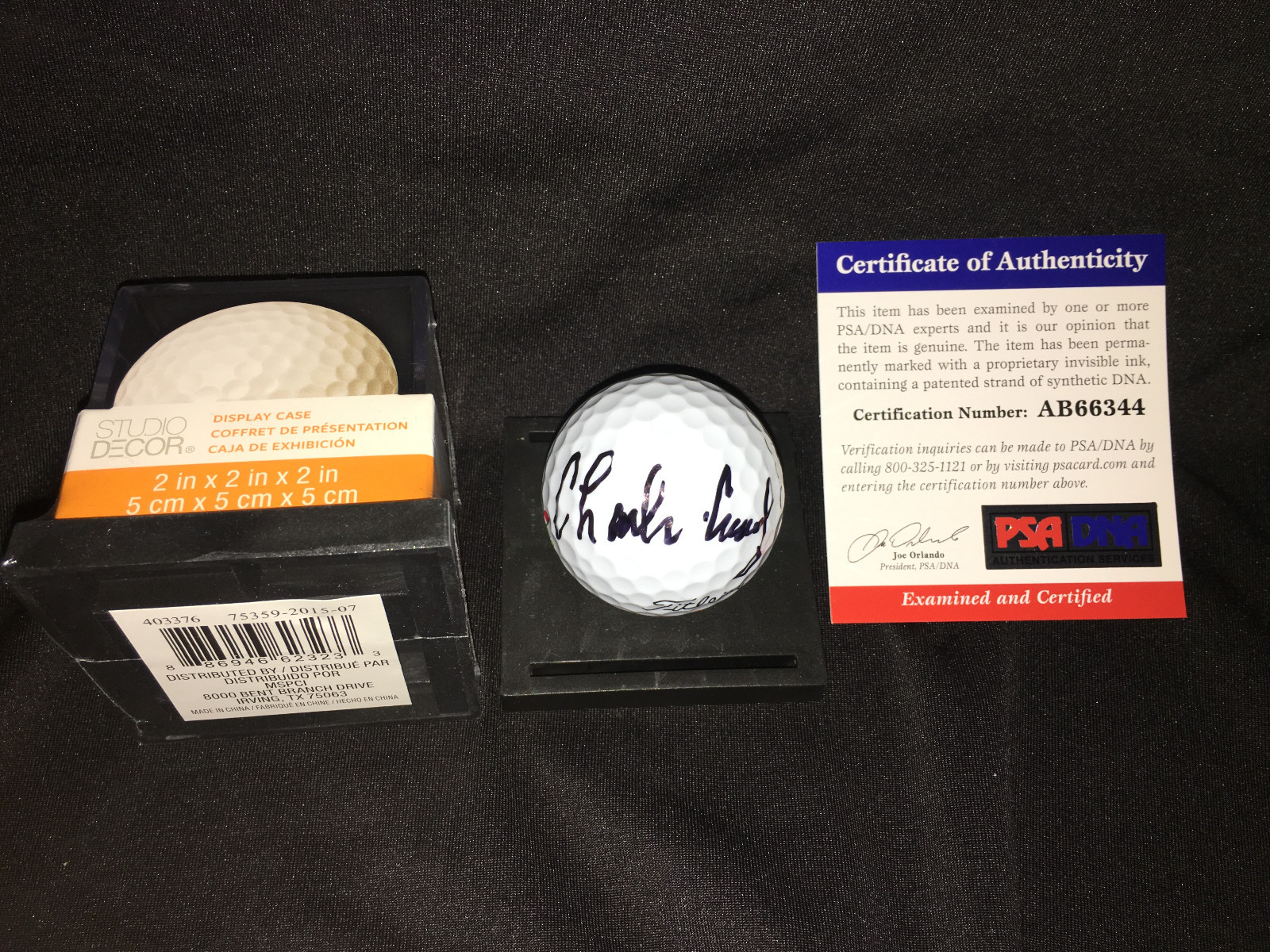 Charles Coody Signed/Auto Official Masters Golf Ball 1971 Masters Champ PSA/DNA